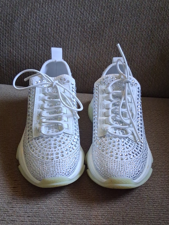Steve Madden Shoes - Steve Madden White Rhinestone  Sneakers